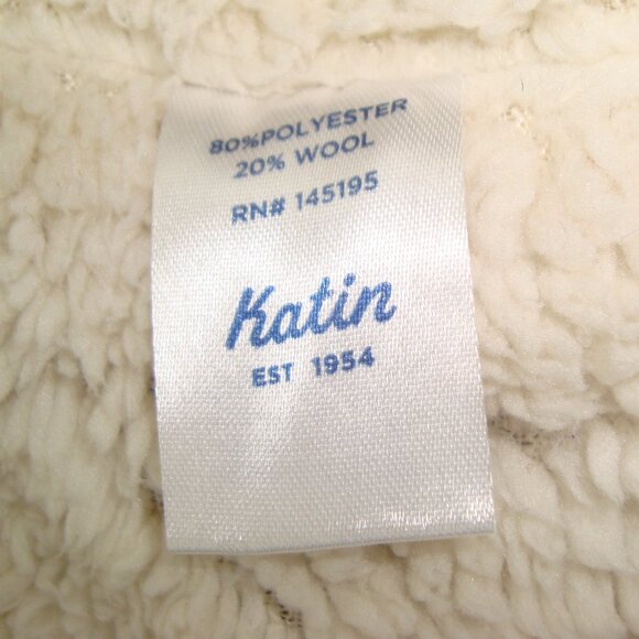 KATIN Men Sherpa Lined Zip Up Crosby Jacket Shacket Wool Blend Rusty Brown - Picture 5 of 14